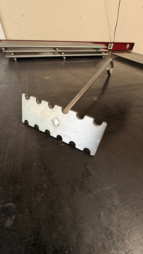 304 stainless steel bar grate cleaner with notched head — Legacy BBQ Pits